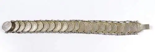 Armband aus 10 Cent Stücken Niederlande 1930 - 39