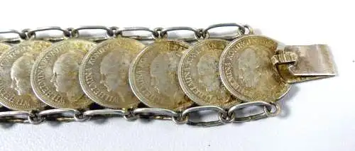 Armband aus 10 Cent Stücken Niederlande 1930 - 39