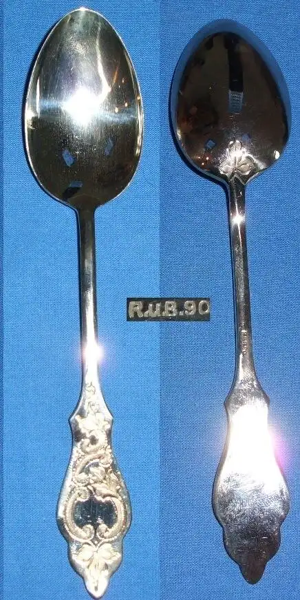 Robbe & Berking versilberter Esslöffel Friesenmuster 0