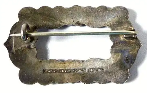 Brosche David Andersen aus Sterling Silber  925 Silber