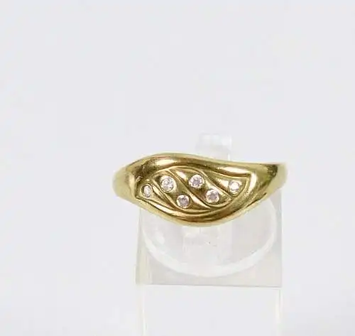 Ring aus 333 Gold mit Zirkonia, Gr. 63/Ø 20 mm  (da5978)