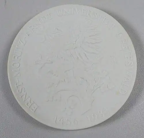 original alte Medaille Universität Greifswald in OVP  aus Meissner Porzellan