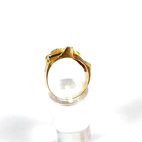 Designer Ring Lapponia aus 585 Gold mit Onyx Größe 62