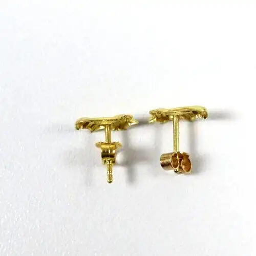 sehr schöne Ohrstecker Katze aus 333 Gold