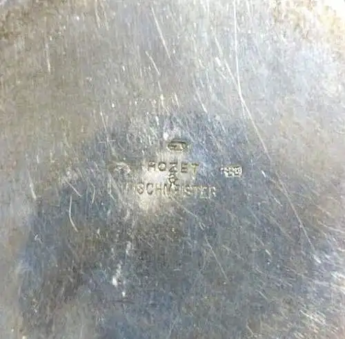 Teesieb Rozef und Fischmeister Kammerjuwelier Wien aus 800 Silber