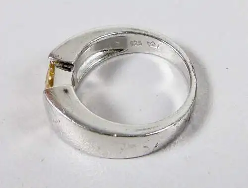 Ring aus 925 Silber mit Campagnerkristall, Gr. 53/Ø 16,8 mm  (da6407)