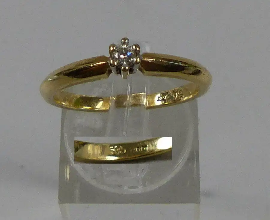 Christ Diamnat-Ring aus 585 Gold, Gr. 58/Ø 18,4 mm  (da5690) 0