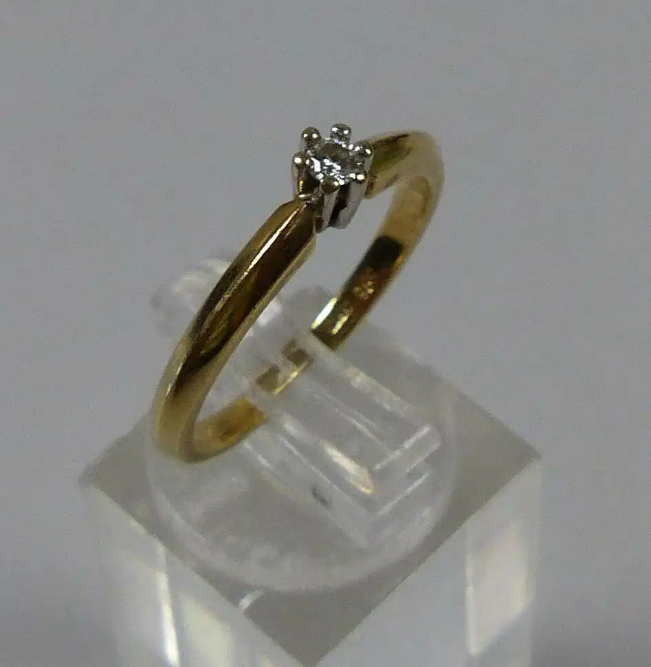Christ Diamnat-Ring aus 585 Gold, Gr. 58/Ø 18,4 mm  (da5690) 1