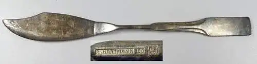 Fischmesser Bernhard Wenig Jugendstil 1908 Hartmann München sehr selten (da5685)