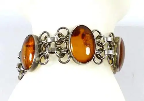 Armband aus 935 Silber mit Bernstein Amber