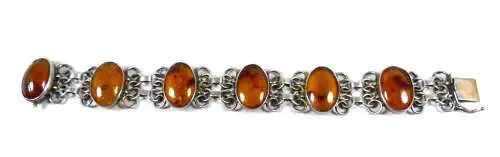 Armband aus 935 Silber mit Bernstein Amber