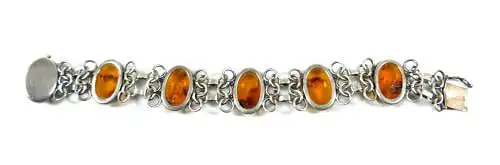 Armband aus 935 Silber mit Bernstein Amber