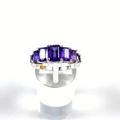 Ring aus 925 silber mit Amethyst  Größe 57