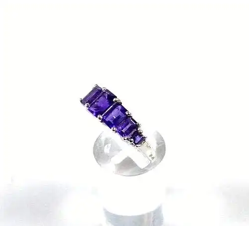 Ring aus 925 silber mit Amethyst  Größe 57