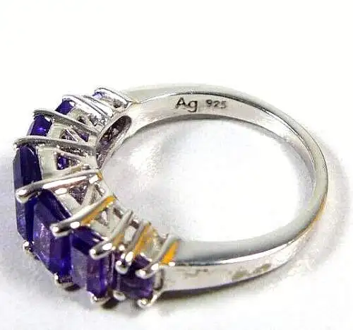 Ring aus 925 silber mit Amethyst  Größe 57