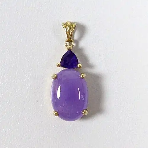 Anhänger aus 375 Gold mit Amethyst