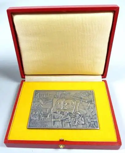 Original alte Medaille Frankfurt Oder Land an Strom der Freundschaft in OVP