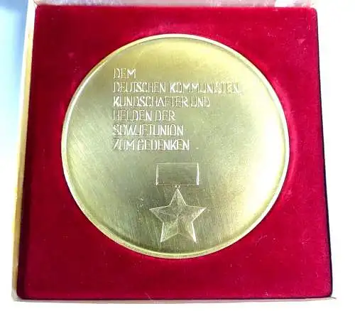 original alte DDR MfS Medaille Dr. Richard Sorge Held der UdSSR in OVP