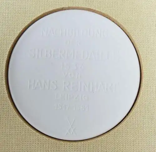 original alte Meissen Medaille Nachbildung Silbermedaille  Hans Reinhart 1536