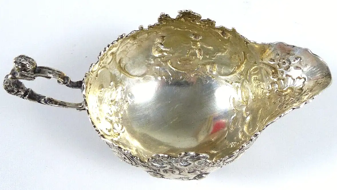 altes Milchkännchen mit Puttos aus massivem aus 800 Silber 178,7 Gramm 5