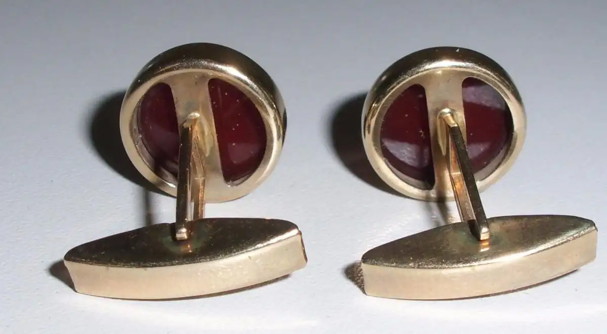 Manschettenknöpfe aus 333er Gold Fischland Bernstein/Amber (da4204) 1