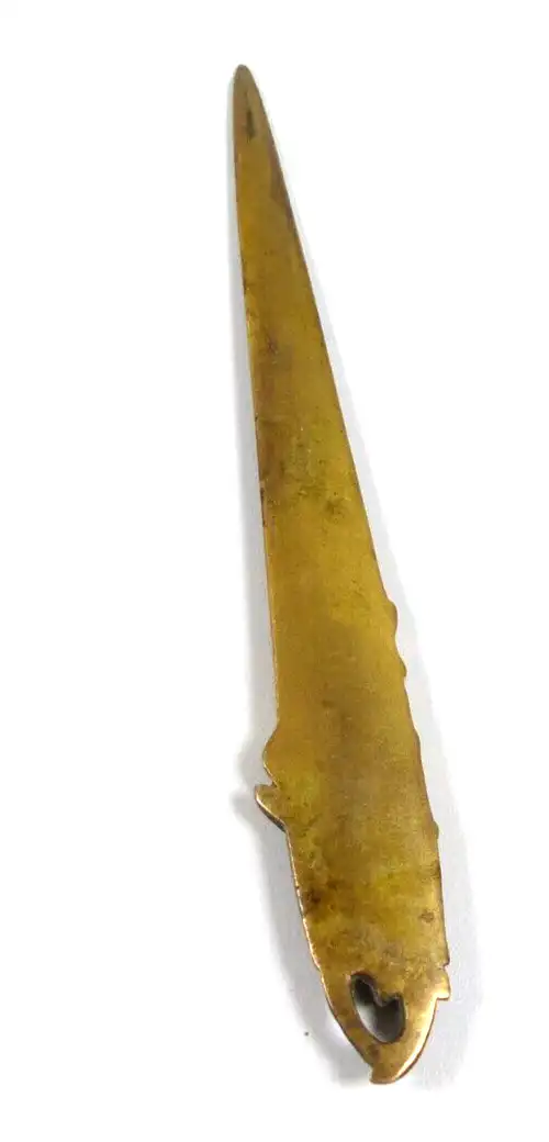 original alter Brieföffner Bronze mit Maiglöckchen 1