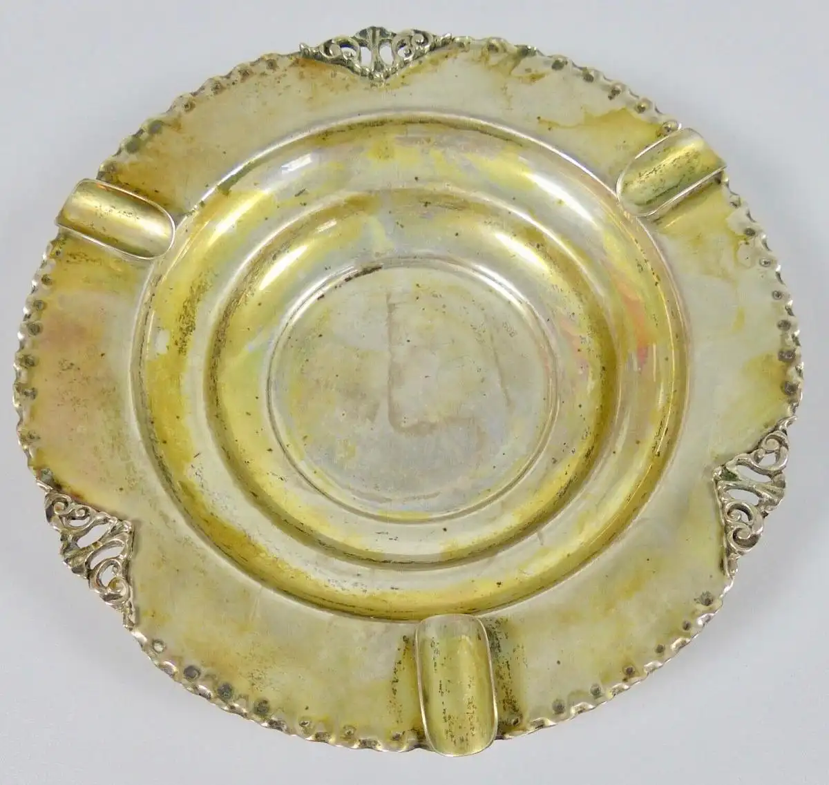 Aschenbecher aus massivem 800 Silber   (da6168) 0