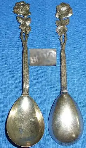 alter Vorlegelöffel 800 Silber Rose