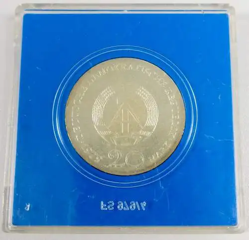 DDR 20 Mark Silber Lessing 1979 in OVP