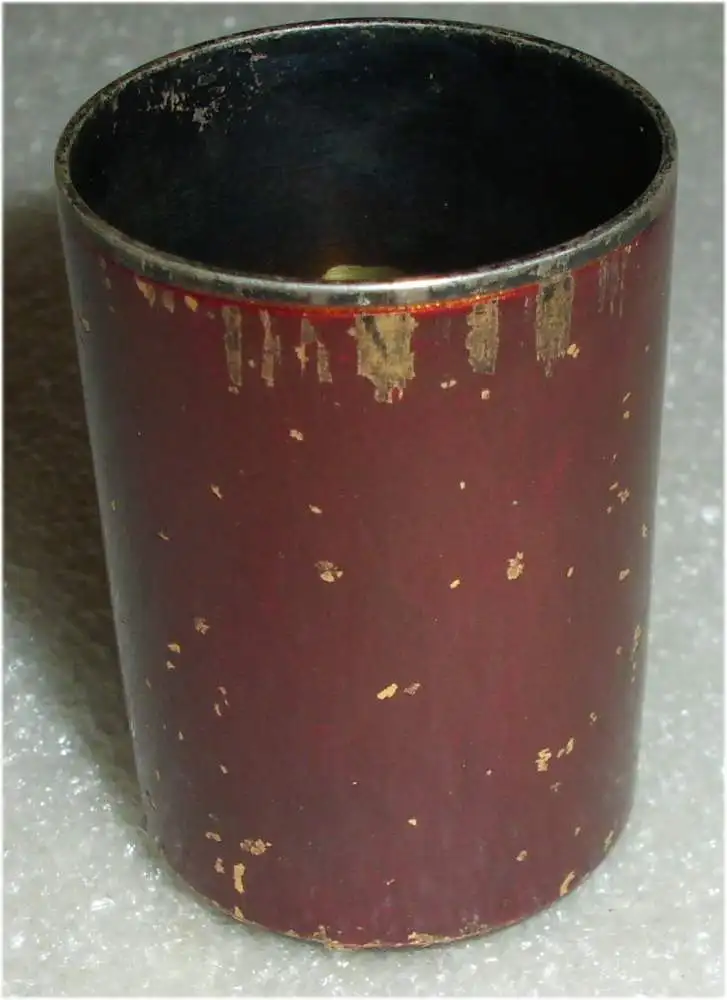 russischer alter emaillierter Schnaps-Becher mit Krone aus 84er Silber (da3376) 1