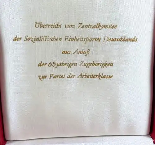 Relief aus Bronze Karl Marx Ehrengabe in OVP Bestzustand