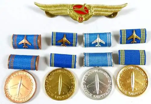 5 original alte DDR Orden Zivile Luftfahrt