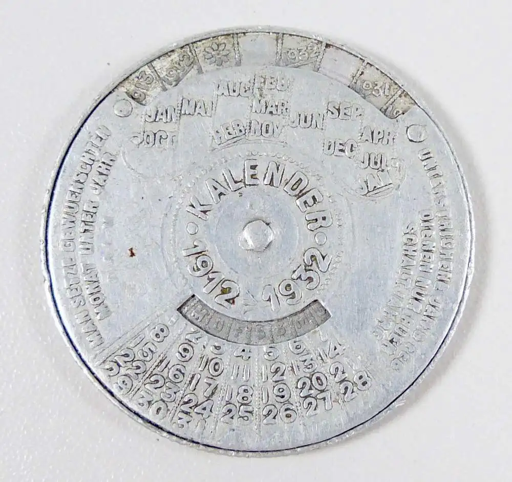 Trinks Rechenmaschine BRUNSVIGA GRIMME NATALIS & Co. Kalender 1912-1932 (da6225) 1