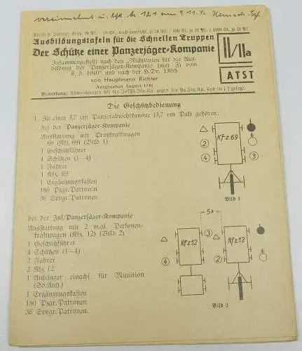Ausbildungtafeln für die schnellen Truppen II  / IIa  (da4879)