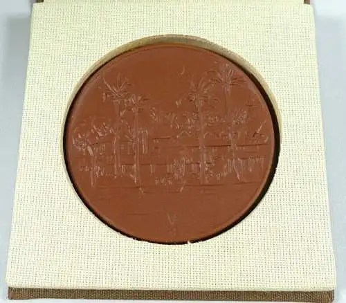 DDR Meissen Medaille Albert Schweitzer 1875 - 1965 in OVP