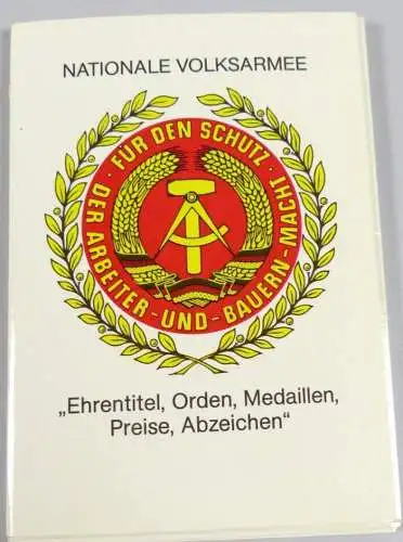 DDR NVA original alte Mappe A 6 Postkartengröße 22 Fotos Orden und Medaillen