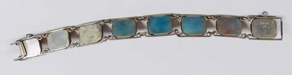 Tolles Armband aus 835 Silber 19 cm mit Bernstein Fischland pb Peter Brommhold 2