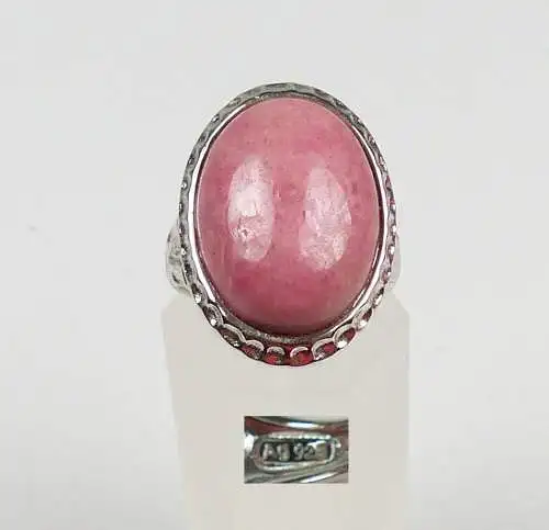 Ring aus 925 Silber mit Rodochrosit, Gr. 54/Ø 17,2 mm  (da4475)