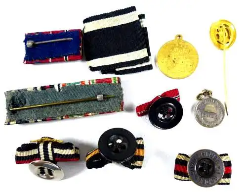 1. WK 1 Position original Spangen und Miniaturen