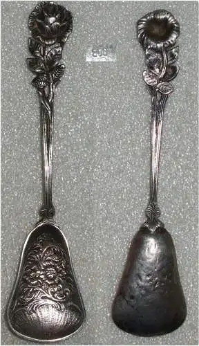 Hildesheimer Rose Zuckerschaufel aus 800er Silber    (da3625)