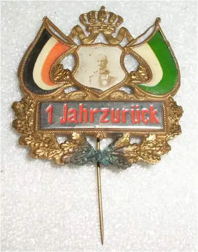 Patriotisches Abzeichen Sachsen 1 Jahr zurück (da3385)