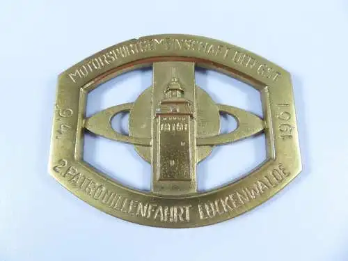 original alte Plakette GST 2 Patrouillenfahrt Luckenwalde 1961