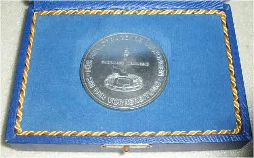 DDR Medaille X. Weltfestspiele für Vorbereitung  in OVP (da3313)