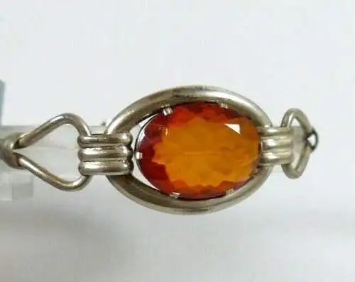 Tolles Armband aus 835er Silber signiert mit Bernstein Amber 