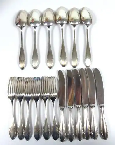 WMF Dessert Besteck Modell 2200  18-teilig neuwertig versilbert 90 Silberauflage