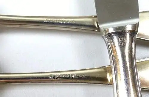 WMF Dessert Besteck Modell 2200  18-teilig neuwertig versilbert 90 Silberauflage