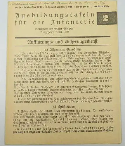 Ausbildungstafeln für die Infanterie 2  2a  (da4877)