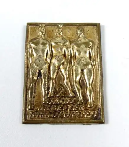 original altes Abzeichen 2. Sächsiches Arbeiter Turn und Sportfest