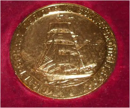 DDR Medaille Meisterschaft der DDR im Schiffsmodellsport in OVP (da3302)