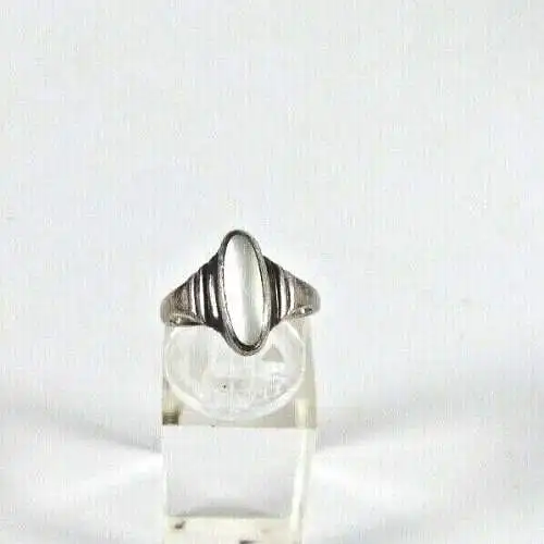 Ring aus 925 Silber mit Mondstein Größe 54  
